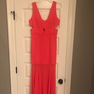 BCBG Joy cut out gown